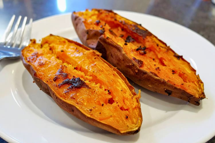 cooked sweet potatoes