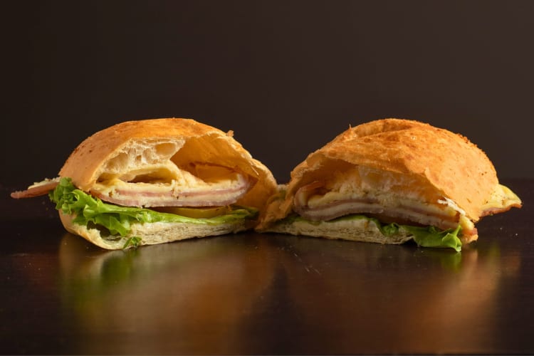 Turkey and Swiss sandwich is a great choice from the costco food court menu