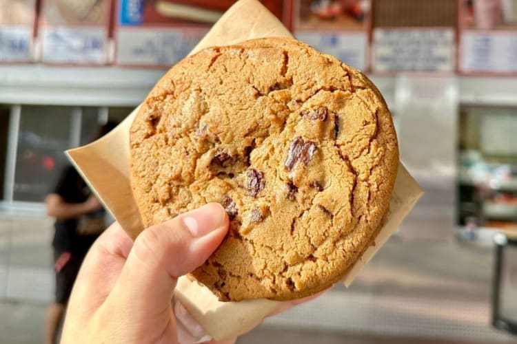 double chocolate chunk cookie is a sweet treat from the costco food court menu