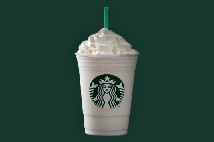 A Starbucks Vanilla Bean Crème Frappuccino