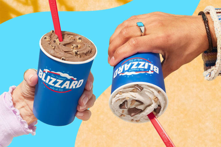 Two Dairy Queen Blizzards