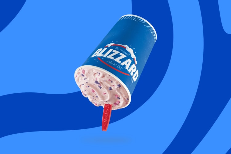 Cotton candy is a sweet Dairy Queen Blizzard flavor