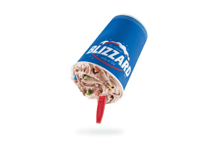 M&M's blizzard from dairy queen secret menu