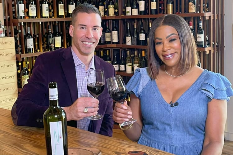 Couple on a Nice Winery tour