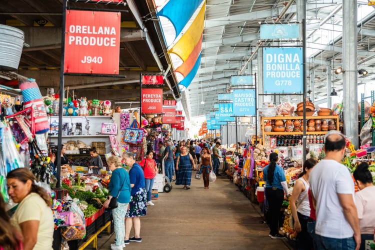 People at The Houston Farmers Market