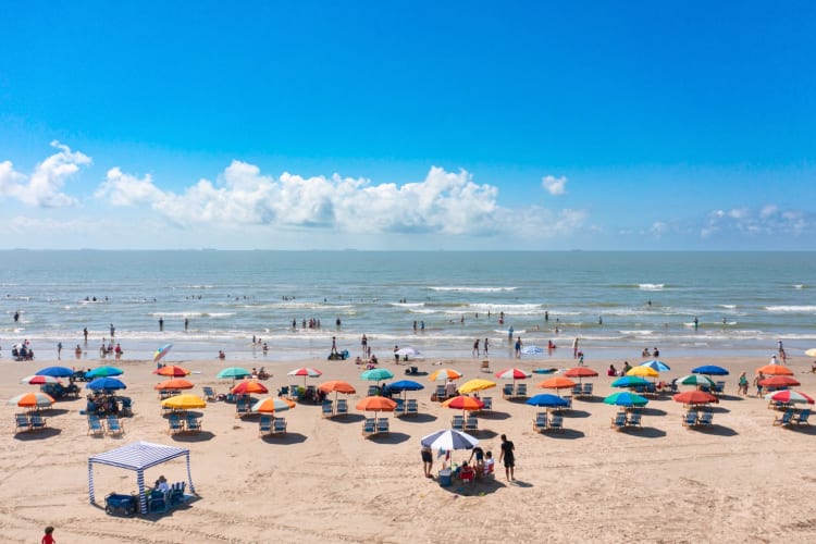 Visiting the beach is a fun date idea in Houston
