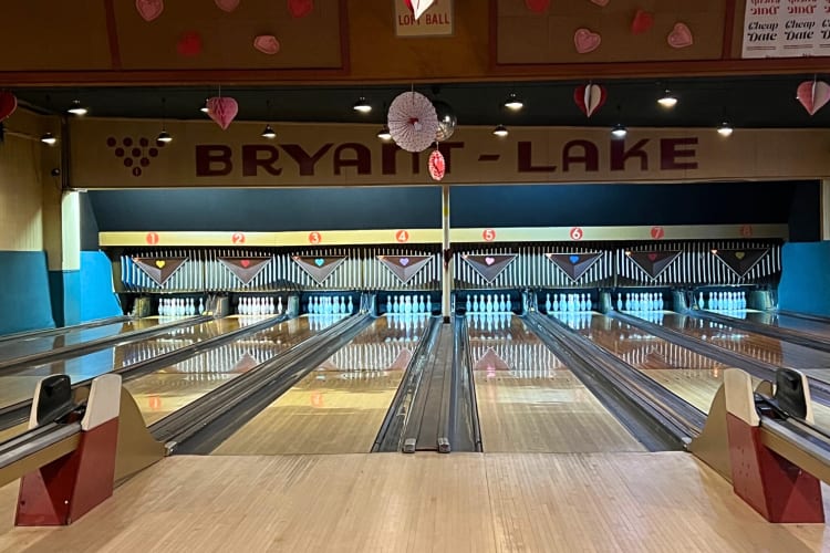 Bowling lanes at Bryant Lake Bowl and Theater in Minneapolis