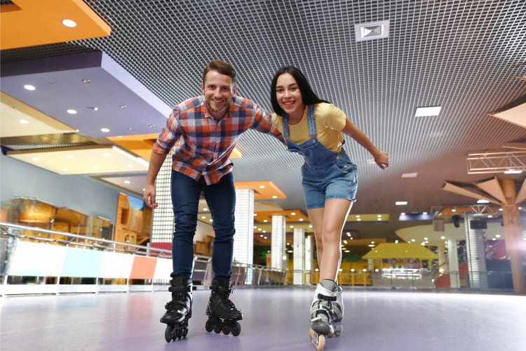 Roller skating is a fun date idea in Sacramento