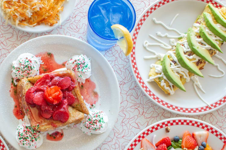 Stuffed French toast and the D.A.D. Bacanado Omelette
