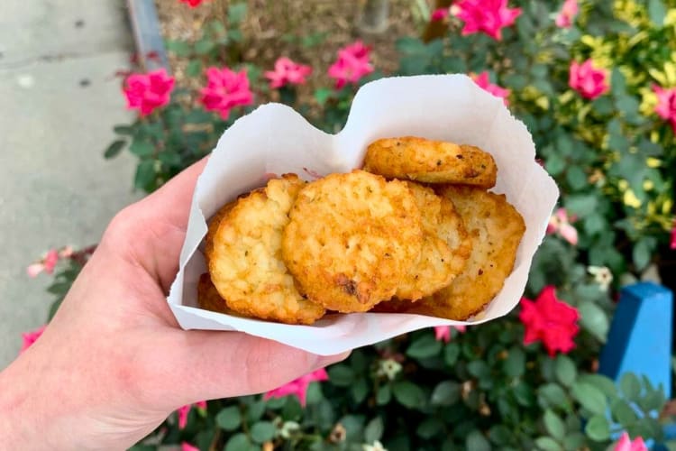 Hash brown bites from the Dunkin' Donut breakfast menu