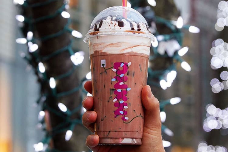 Chocolate lovers enjoy the Frozen Nutella from the Dunkin' Donuts secret menu