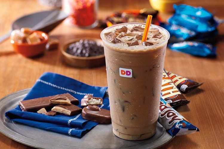 The Almond Joy Iced Coffee from the Dunkin' Donuts secret menu