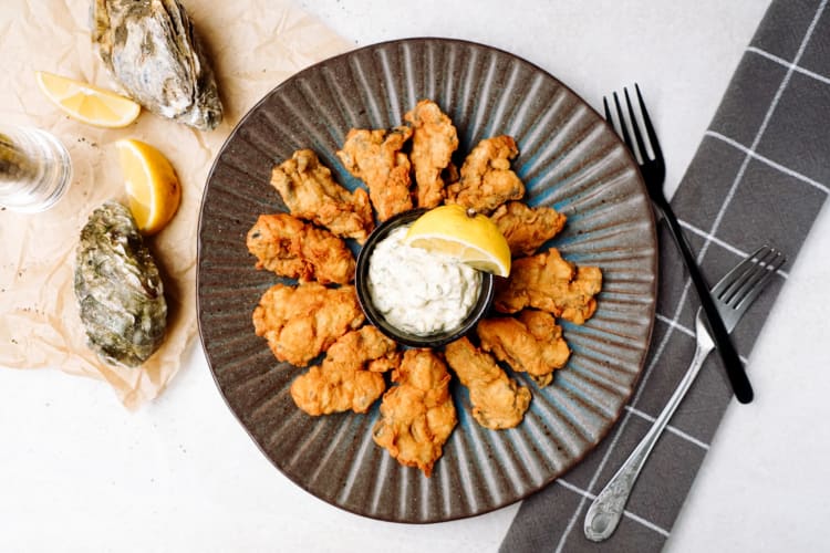 Fried oysters are an easy make-ahead Thanksgiving appetizer