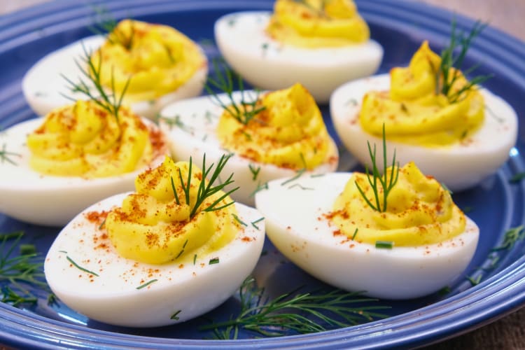 Southern Deviled eggs are an easy make-ahead Thanksgiving appetizer