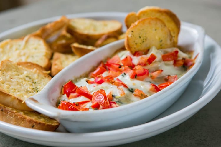Try the spinah dip at this family-friendly restaurant in Austin