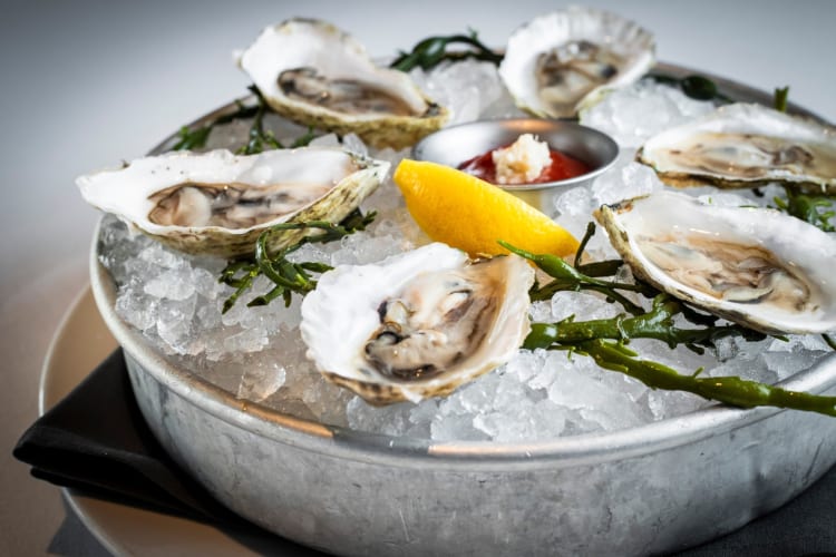 Try the chilled oysters at this fancy restaurant in Denver
