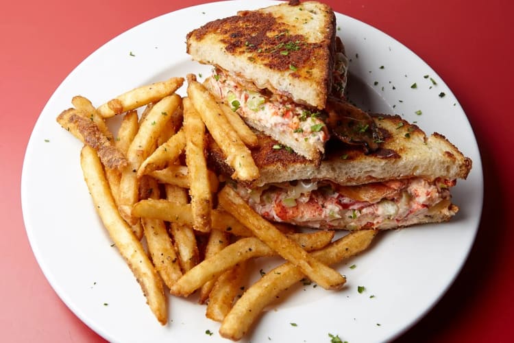 The lobster melt is a tasty fast food in Boston