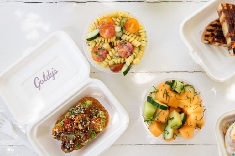 Grab a bite from various Austin food trucks at Littlefields.