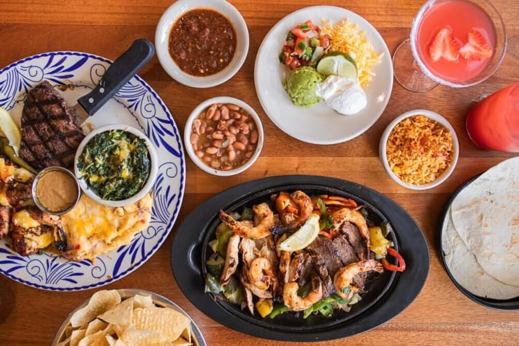 Various meals and drinks from Abuelo’s, a place that offers free birthday food