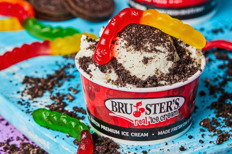 Ice cream from Bruster's Ice Cream is a great free birthday food option
