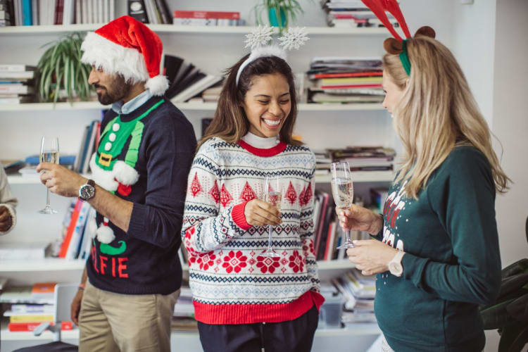 Ugly sweater day in the office.