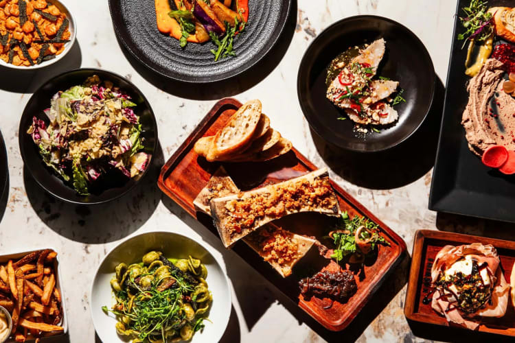 A variety of meals from Machine Cocktail Bar in Chicago