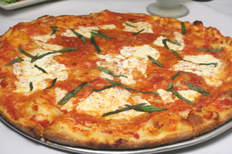 Pizza from one of the gluten-free restaurants in Boston.