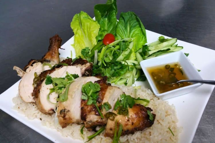 A gluten-free dish inspired by Cambodian cuisine.