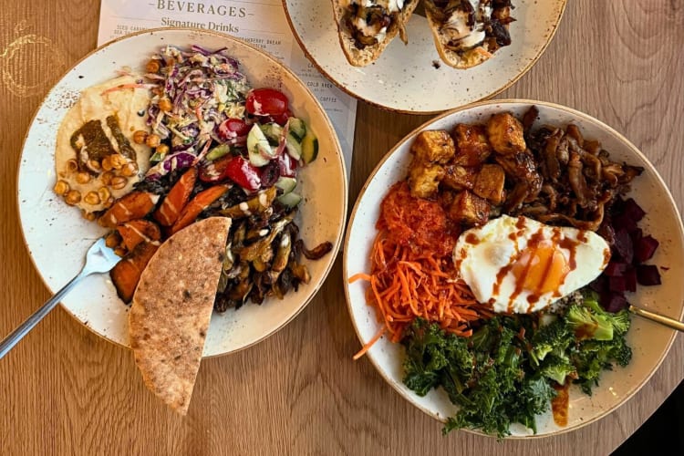 Two meals from Life Alive Organic Caf&eacute; in Boston