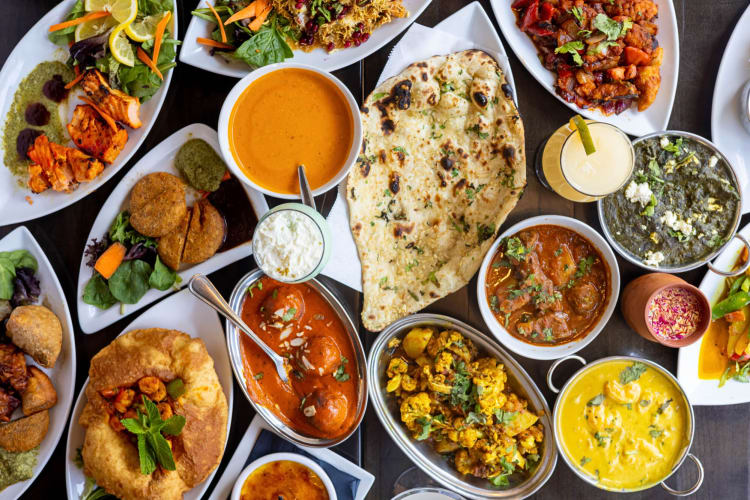 Various meals and drinks from Mela in Boston
