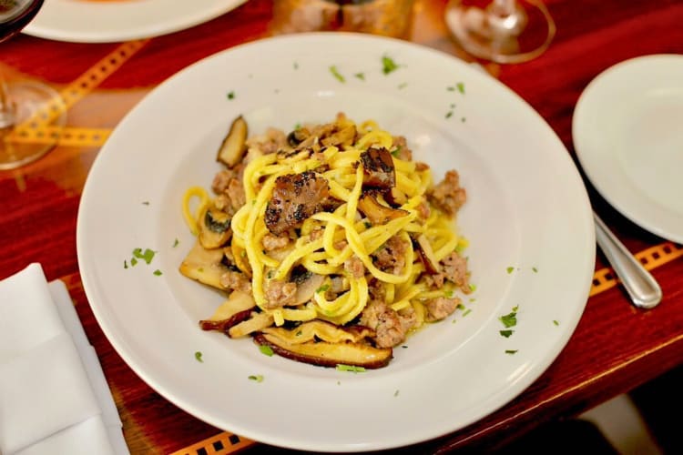 A pasta dish from Lucia Ristorante, a gluten-free restaurant in Boston