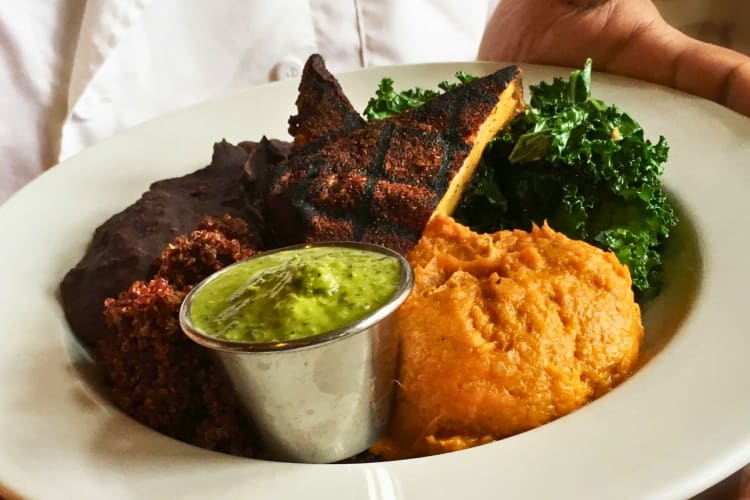 A vegan bowl from a gluten-free restaurant in Chicago.