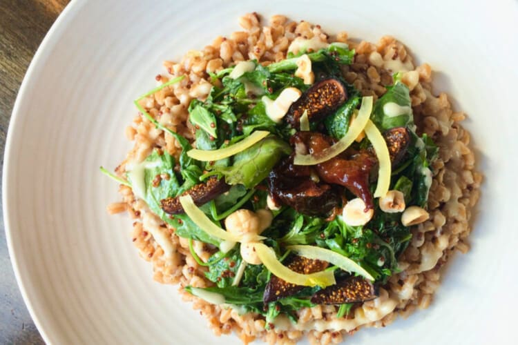 A risotto from a gluten-free restaurant in Chicago.