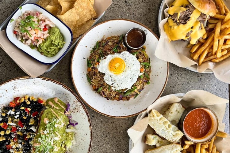 Various meals from Lazy Dog Restaurant and Bar in Las Vegas