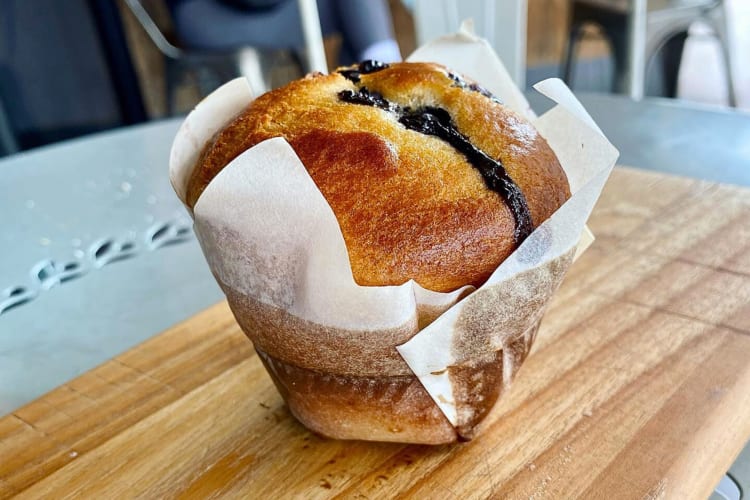 A muffin from Kirari West Bake Shop