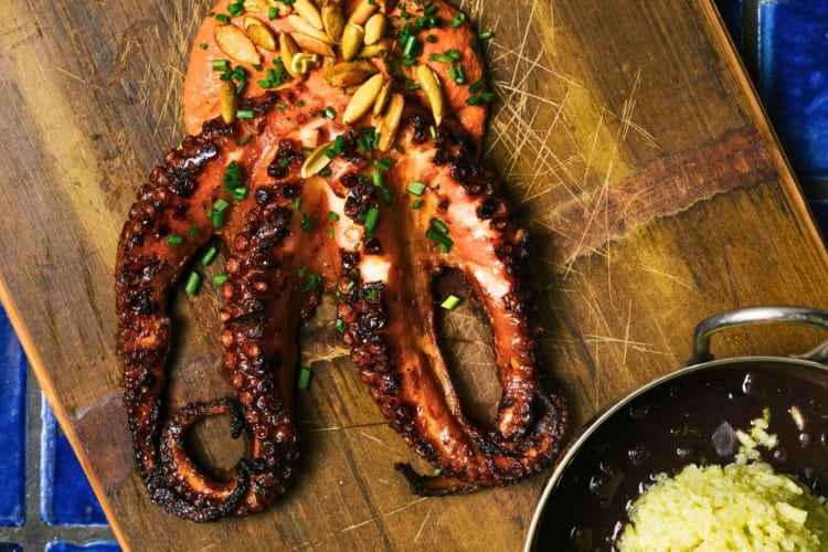 Grilled octopus