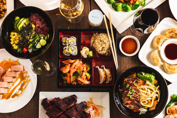 Various meals and drinks from Lilli and Loo in NYC