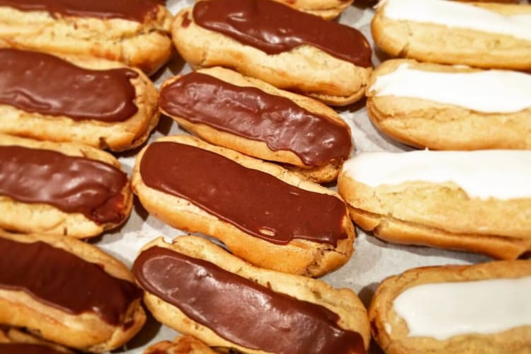 éclairs from Noglu, a gluten-free restaurant in NYC