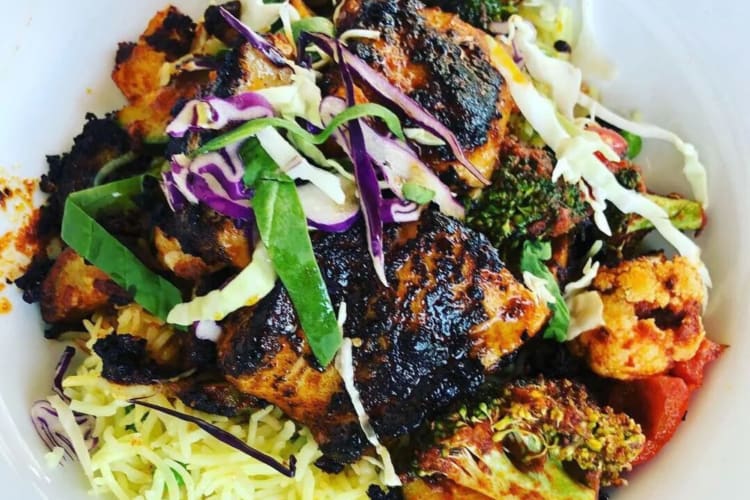 A basmati trio from a gluten-free restaurant in San Francisco.