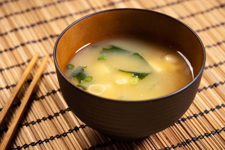 Japanese miso soup.
