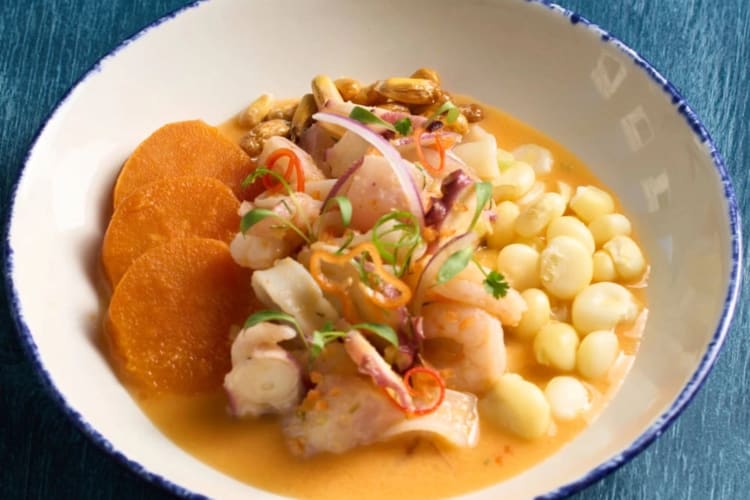 Food from a Peruvian gluten-free restaurant in San Francisco.