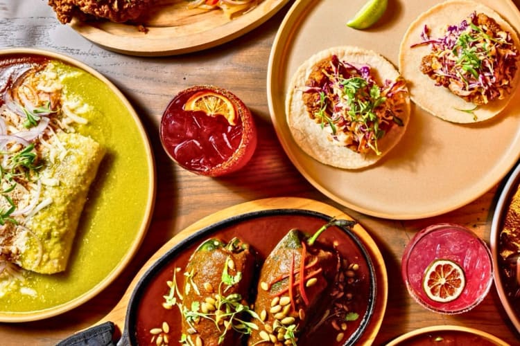 Mexican food from a gluten-free restaurant in San Francisco.