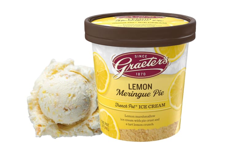 A pint and a scoop of the Graeter's Lemon Meringue Pie ice cream