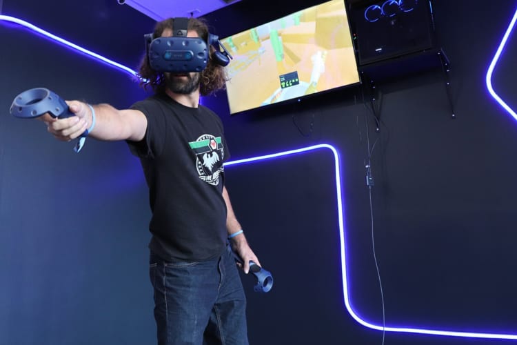 Digital Worlds VR is a great place for team building activities in Nashville