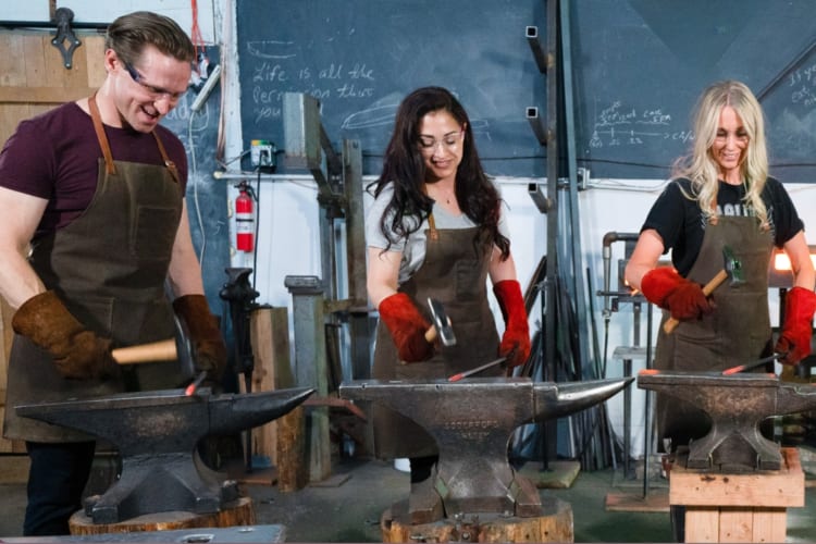 Becoming a blacksmith can be a fun team building activity in Seattle