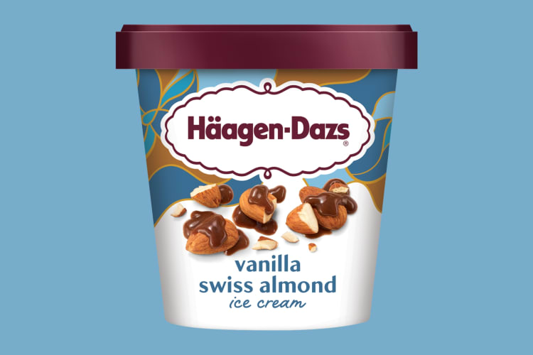 Vanilla swiss almond is a signature Häagen-Dazs ice cream 