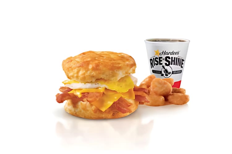 Super Bacon Biscuit from Hardee's breakfast menu