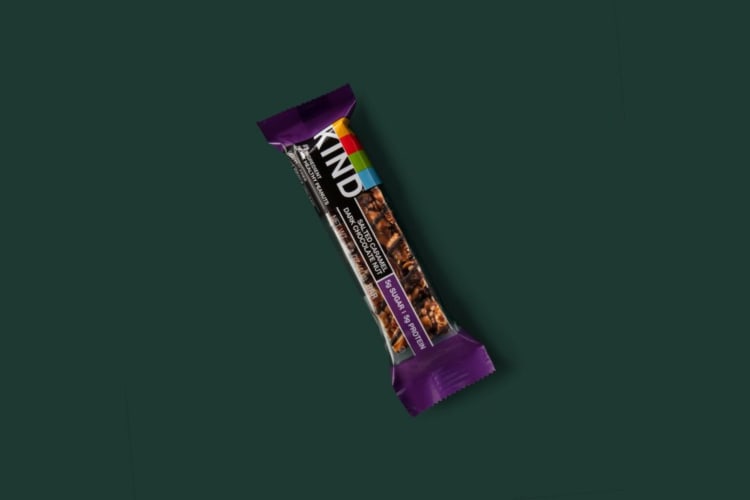 A peanut and chocolate protein bar.