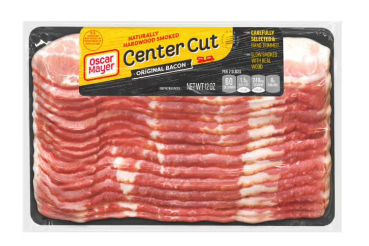 A pack of center-cut bacon for low-carb eaters.