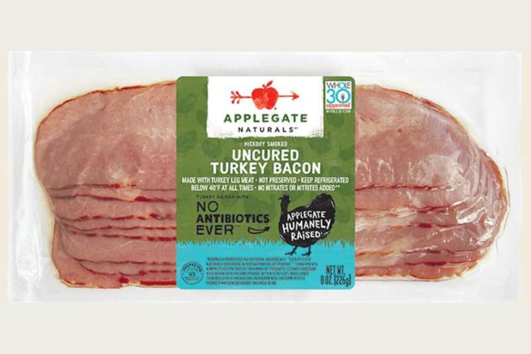 Turkey bacon is one of the healthiest bacon options.